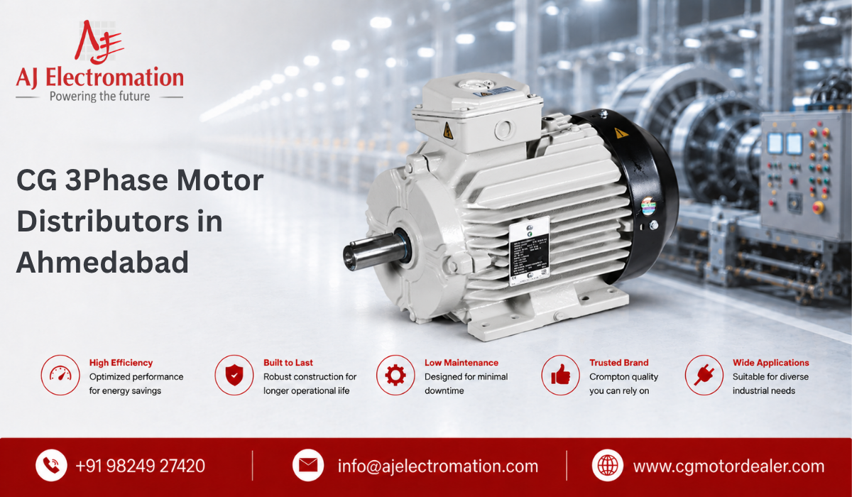 Cg 3phase Motor Distributors In Ahmedabad